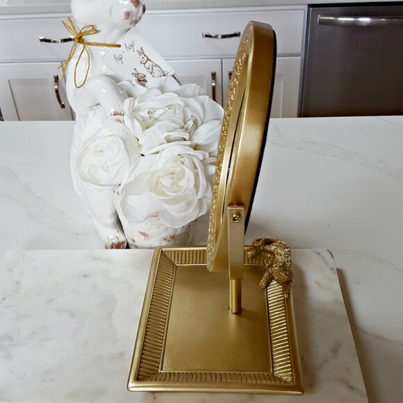 NEW! EXQUISITE LEOPARD Adjustable VANITY MIRROR - Picture 3 of 6